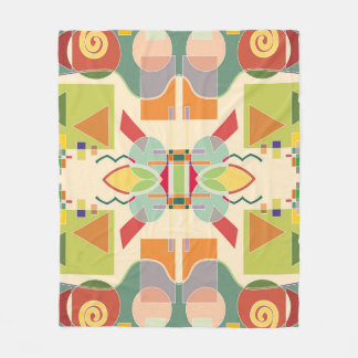 ジオメト芸術的リ：シームレカラフルスパターン フリースブランケット