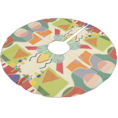 ジオメト芸術的リ：シームレカラフルスパターン ブラッシュドポリエステルツリースカート (アングル)