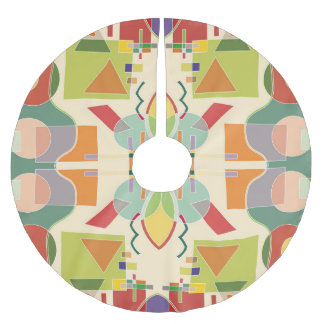 ジオメト芸術的リ：シームレカラフルスパターン ブラッシュドポリエステルツリースカート