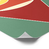 ジオメト芸術的リ：シームレカラフルスパターン ポスター (角)