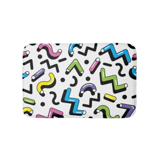 ジオメト遊リ:ドードルシェイプパターン バスマット (正面)