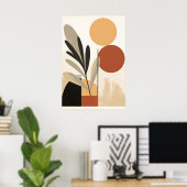 ジオメト離れリ抽象芸術解釈 ポスター (ホームオフィス)