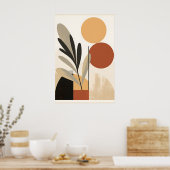 ジオメト離れリ抽象芸術解釈 ポスター (キッチン)