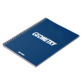 ジオメパーソナライズされたトリシンプル王室の青 ノートブック (左側)