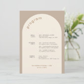 ジオメミニマルトリサンド結婚アーチ プログラム (スタンド正面)