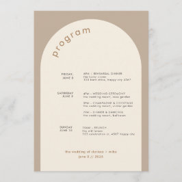 ジオメミニマルトリサンド結婚アーチ プログラム