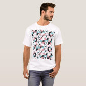 ジオメミニマルトリ、スカンジナビアのスタイルアートワーク。 Tシャツ (正面フル)