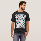 ジオメミニマルトリ、スカンジナビアのスタイルアートワーク。 Tシャツ (正面フル)
