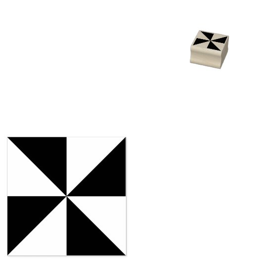 ジオメモダントリアンズスクエアアートクラフトデザイン ラバースタンプ (押印)