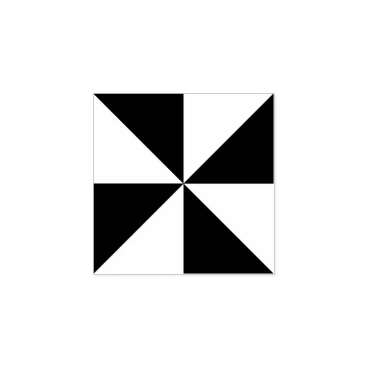 ジオメモダントリアンズスクエアアートクラフトデザイン ラバースタンプ (インプリント)