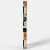 ジオメモダン自然トリ – ブラックとテラコッタのアート Case-Mate iPhoneケース (裏面 / 右)