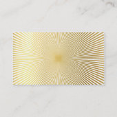 ジオモダンオカゴンモノグラムはっきりしたスポット金ゴールド箔 名刺 (裏面)