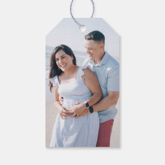 ジオラブ バレンタインデー フォト ギフト タグ - サーモン (裏面)