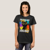 ジオラマ黒猫と言いましたか Tシャツ (正面フル)