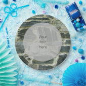 ジオロジー旧石壁構造フォトアニー文字 ペーパープレート (パーティー)