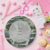 ジオロジー旧石壁構造フォトアニー文字 ペーパープレート (パーティー)