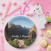 ジオンからエンジェルズランディングトレイルジオン国立公園 ペーパープレート (パーティー)