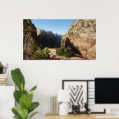 ジオンからエンジェルズランディングトレイルジオン国立公園 ポスター (ホームオフィス)