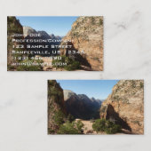 ジオンからエンジェルズランディングトレイルジオン国立公園 名刺 (正面/裏面)