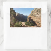 ジオンからエンジェルズランディングトレイルジオン国立公園 長方形シール (バッグ)