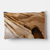 ジオンキャニオンウォールI抽象芸術自然撮影 アクセサリーポーチ (裏面)