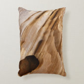 ジオンキャニオンウォールI抽象芸術自然撮影 アクセントクッション (正面(垂直))