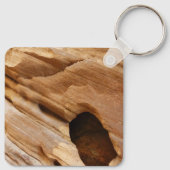 ジオンキャニオンウォールI抽象芸術自然撮影 キーホルダー (裏面)
