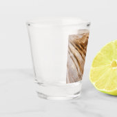 ジオンキャニオンウォールI抽象芸術自然撮影 ショットグラス (左)