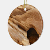 ジオンキャニオンウォールI抽象芸術自然撮影 セラミックオーナメント (左)