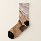 ジオンキャニオンウォールI抽象芸術自然撮影 ソックス (左外側)