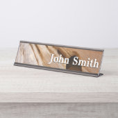 ジオンキャニオンウォールI抽象芸術自然撮影 デスクネームプレート (正面)