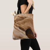 ジオンキャニオンウォールI抽象芸術自然撮影 トートバッグ (クローズアップ)