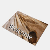 ジオンキャニオンウォールI抽象芸術自然撮影 ドアマット (アングル)