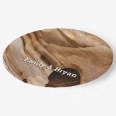 ジオンキャニオンウォールI抽象芸術自然撮影 ペーパープレート (アングル)