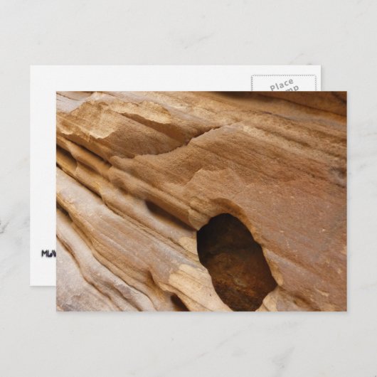 ジオンキャニオンウォールI抽象芸術自然撮影 ポストカード (正面/裏面)