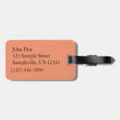 ジオンキャニオンウォールI抽象芸術自然撮影 ラゲッジタグ (裏面横)