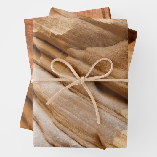 ジオンキャニオンウォールI抽象芸術自然撮影 ラッピングペーパーシート (インサイチュ)