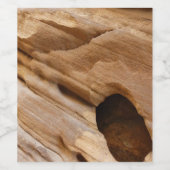 ジオンキャニオンウォールI抽象芸術自然撮影 ワインラベル (シングルラベル)