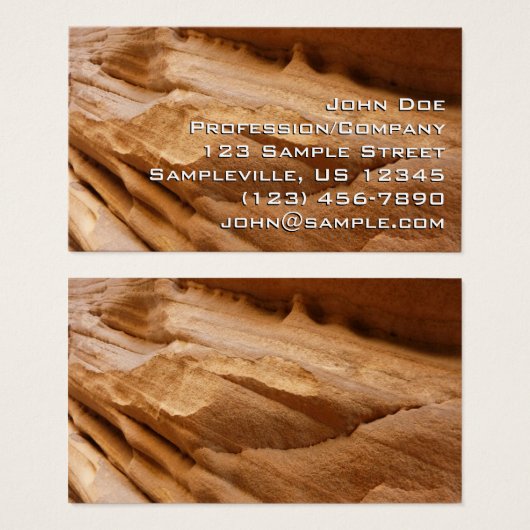 ジオンキャニオンウォールIIレッドロック抽象芸術写真 (正面&裏面)