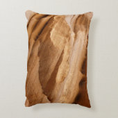 ジオンキャニオンウォールIIレッドロック抽象芸術写真 アクセントクッション (裏面(縦))