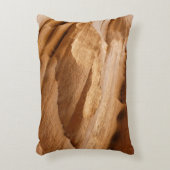 ジオンキャニオンウォールIIレッドロック抽象芸術写真 アクセントクッション (正面(垂直))