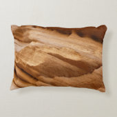 ジオンキャニオンウォールIIレッドロック抽象芸術写真 アクセントクッション (裏面)