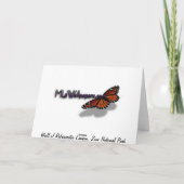 ジオンキャニオンウォールIIレッドロック抽象芸術写真 カード (裏面)