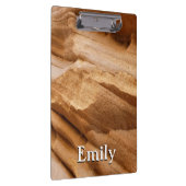 ジオンキャニオンウォールIIレッドロック抽象芸術写真 クリップボード (右)