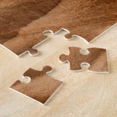 ジオンキャニオンウォールIIレッドロック抽象芸術写真 ジグソーパズル (側面)