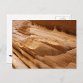 ジオンキャニオンウォールIIレッドロック抽象芸術写真 ポストカード (正面/裏面)