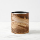 ジオンキャニオンウォールIIレッドロック抽象芸術写真 マグカップ (中央)