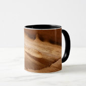 ジオンキャニオンウォールIIレッドロック抽象芸術写真 マグカップ (正面右)