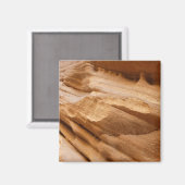 ジオンキャニオンウォールIIレッドロック抽象芸術写真 マグネット (正面/裏面)