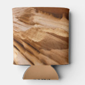 ジオンキャニオンウォールIIレッドロック抽象芸術写真 缶クーラー (裏面)